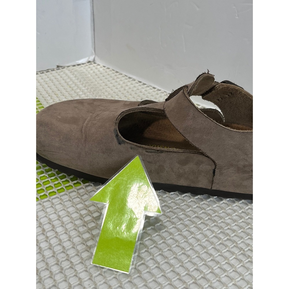 Birkenstock Suede Bonn Clogs Shoes Size 40 L9 M7 Fair Condition Stain, Glued - Picture 9 of 14